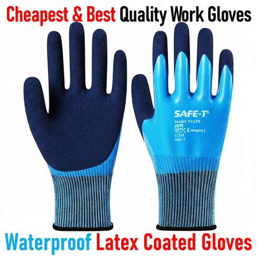 Waterproof latex coated work - coated,