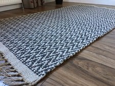 Dark Grey Rug Herringbone Rugs