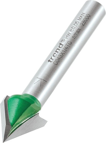 Two flute chamfer router - flute,