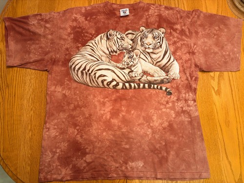 Vtg white tiger blue - blue, polar
