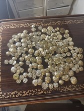 Huge Collection of Military And Police Tunic Brass Buttons Various Sizes