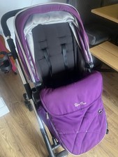 Silver Cross Wayfarer Pram with Carrycot & Pushchair Inc Rain cover (Purple)