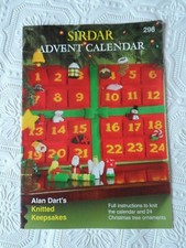 Alan Dart Knitted Keepsakes Advent Calendar Sirdar 298 Free P & P