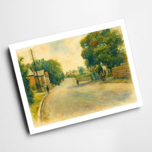 Print main road looking - -,