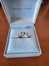 18ct Gold Sapphire And 0.20 Ct