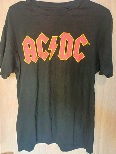 Black logo graphic print - ac/dc,