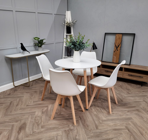 80cm round dining table and - and, 4