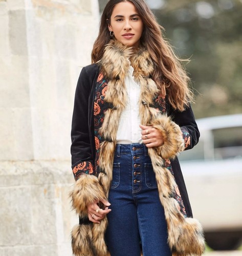 Joe browns velvet afghan coat - browns,