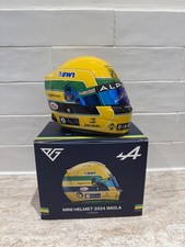 Pierre Gasly 2024 Imola GP Signed 1:2 Scale Helmet - Ayrton Senna Tribute 