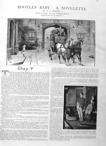 Old antique print 1885 - print,