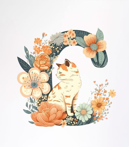Cute cat alphabet - cute,