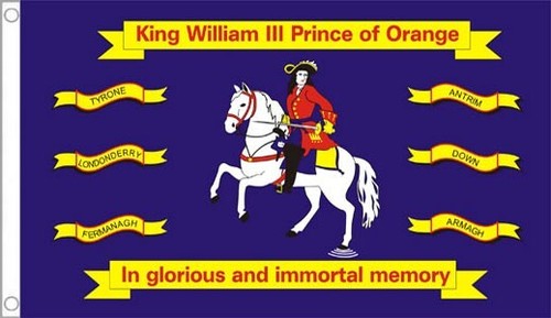 King william orange flag - king,