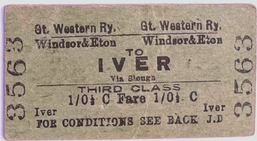 Great western railway ticket - great,