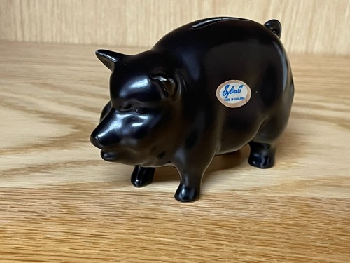 Sylvac black pig figurine - sylvac,