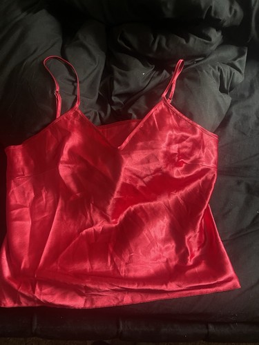 Red silk woman nightwear size - red,
