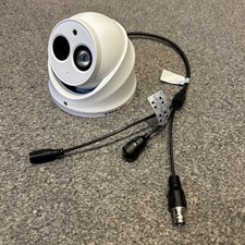 SPRO 2MP Fixed Lens Analogue Turret CCTV Camera Microphone Built-in White 