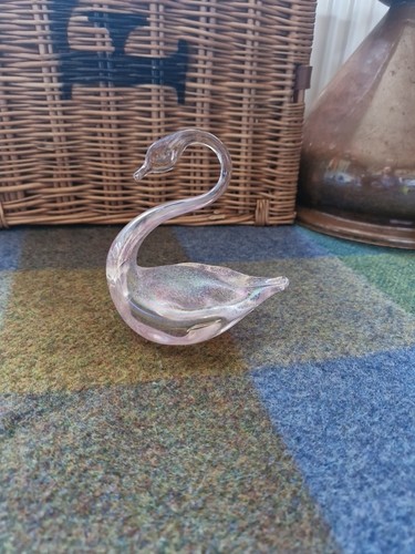 Heron glass pink iridescent - heron,