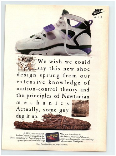Print 1992 nike air trainer - ad,