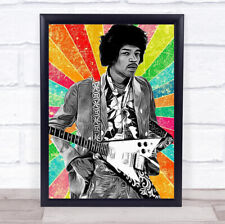 Jimi Hendrix Colourful Funky