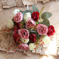 Silk Peony Artificial Fake Flowers Bunch Bouquet Home Wedding Party Garden Decor