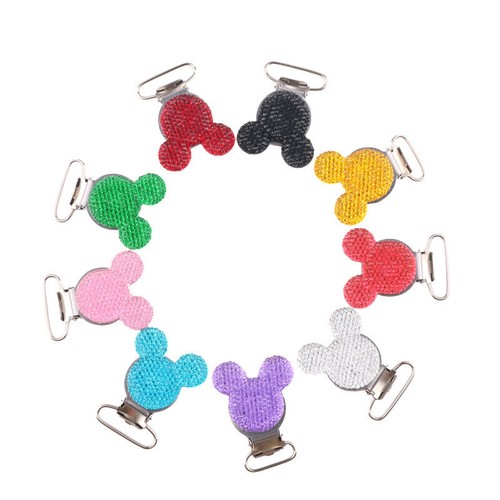 5pcs cartoon bling dummy - 5pcs, clips