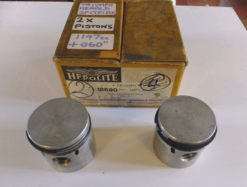 Two hepolite pistons - two, +060