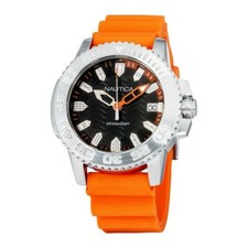 Nautica kyw black dial orange - nautica,