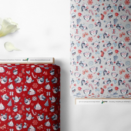 100 cotton christmas xmas - cotton,