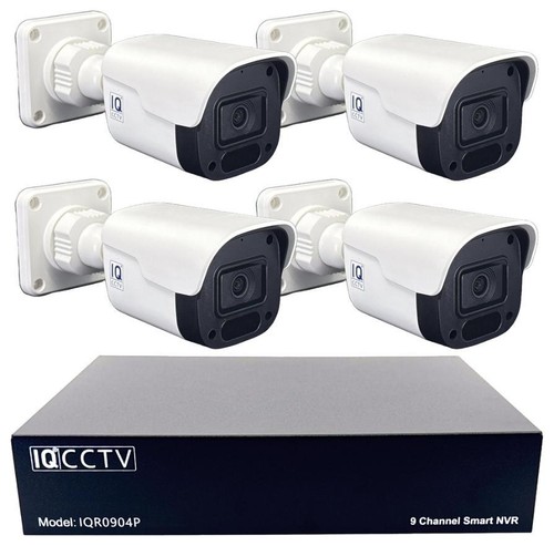 4mp cctv kit with - 4x, bullet
