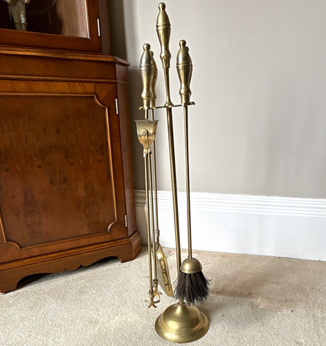 Brass finish gold fireplace - finish,