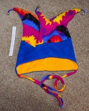 Jester Hat Bells Lights Fancy Dress Party Cosplay Multicoloured