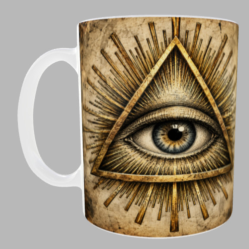 All seeing eye mug - seeing, of