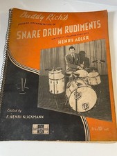 Buddy Rich's Modern Interpretations of Snare Drum Rudiments, w/ H Adler - CG T12
