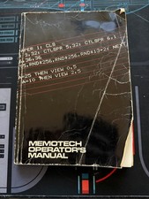 MEMOTECH OPERATOR'S MANUAL MTX