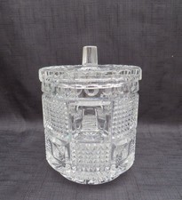 Vintage Crystal Biscuit Barrel