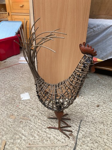 Woven chicken cockerel - woven,