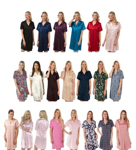 Ladies sexy satin nightshirt - ladies,