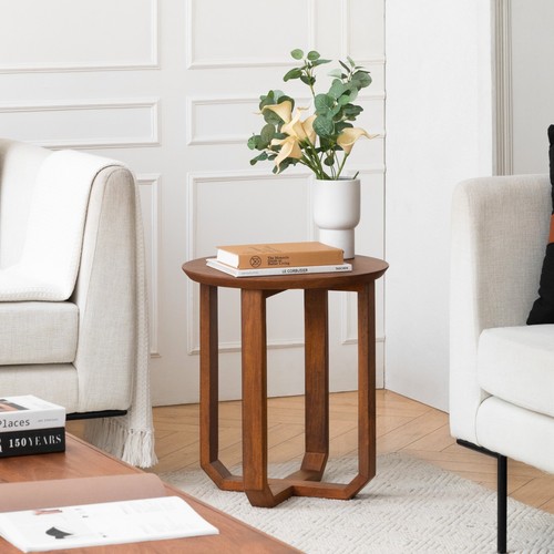 Forbes solid mango wood round - wood,