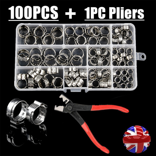 100x assorted hose - hose, clamp