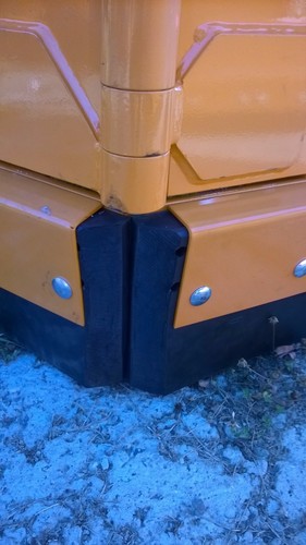 Snow plough rubber blades