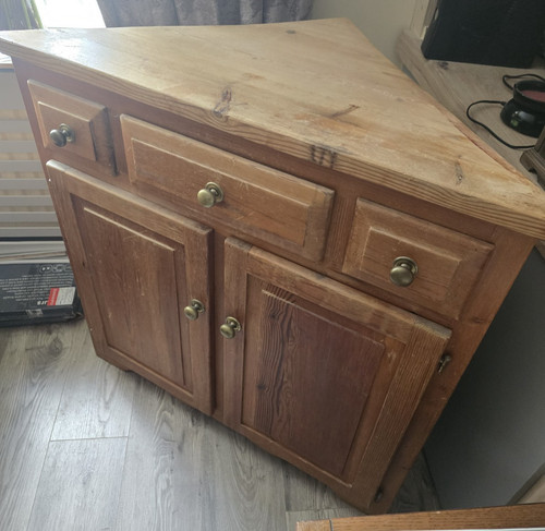 Corner cupboard solid pine - corner,