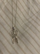 Silver Dream catcher Necklace