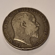 1902 King Edward VII Silver  Crown Coin British 