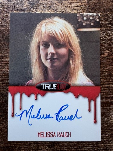 Melissa rauch autograph card - autograph,