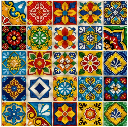 Printed cross stitch kit - 14, ct