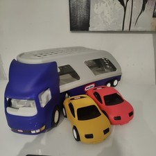 Little Tikes Large Car Carrier Transporter Truck with 2 Little Tikes Cars