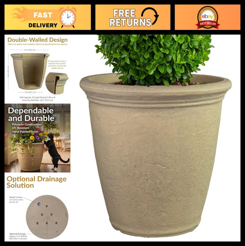 Large beige plastic - 20",