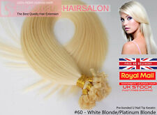 16"-22" Pre Bonded Keratin Nail U Tip Human Hair Extensions 1G Double Drawn UK  