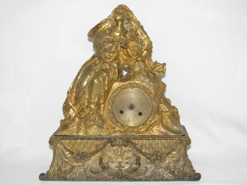 05d64 antique clock - clock, pendulum