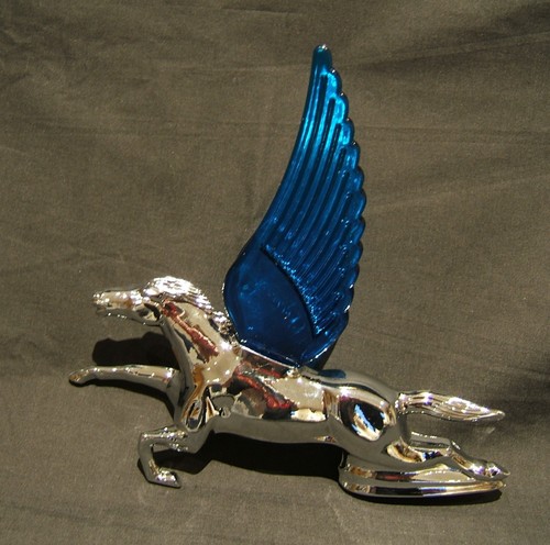 Flying horse with blue - horse, light